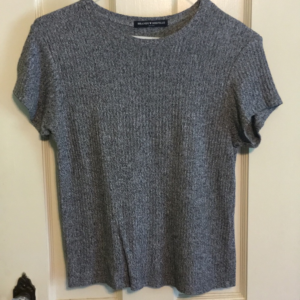 Heather Grey Brandy Melville Tee